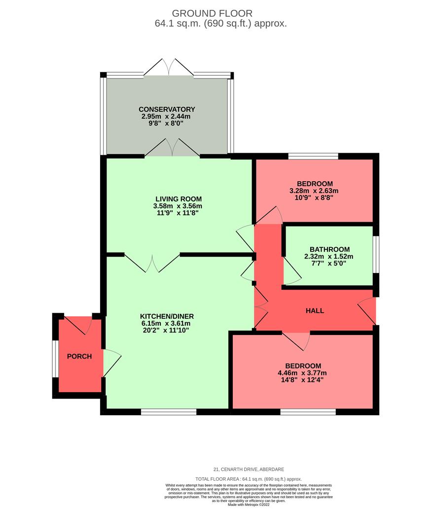 Cenarth Drive, Aberdare Floorplan
