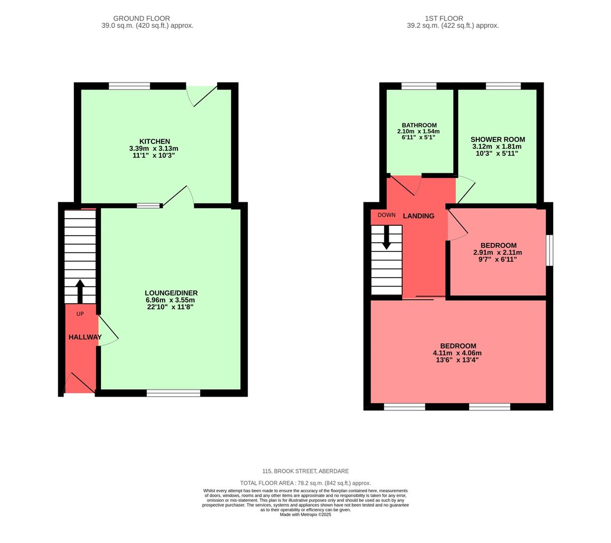 Brook Street, Aberdare Floorplan