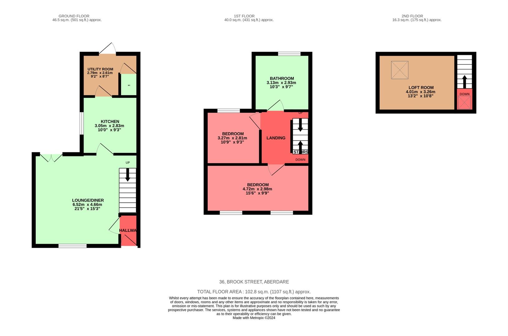 Brook Street, Aberdare Floorplan