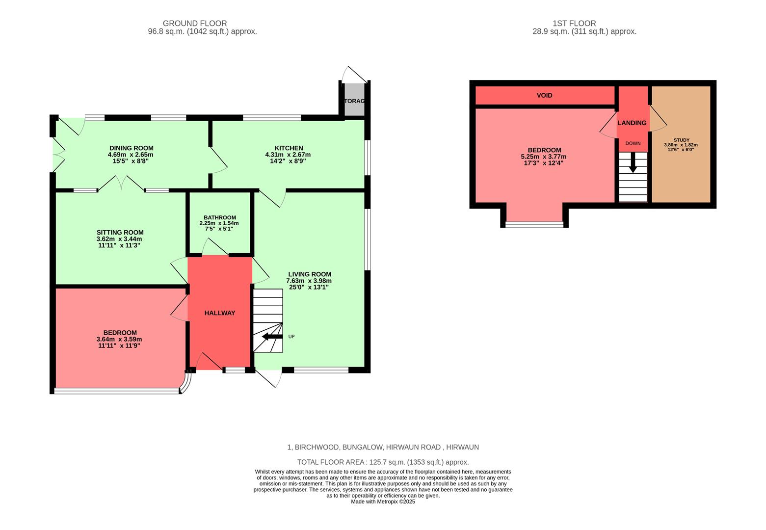 Hirwaun Road, Hirwaun, Aberdare Floorplan