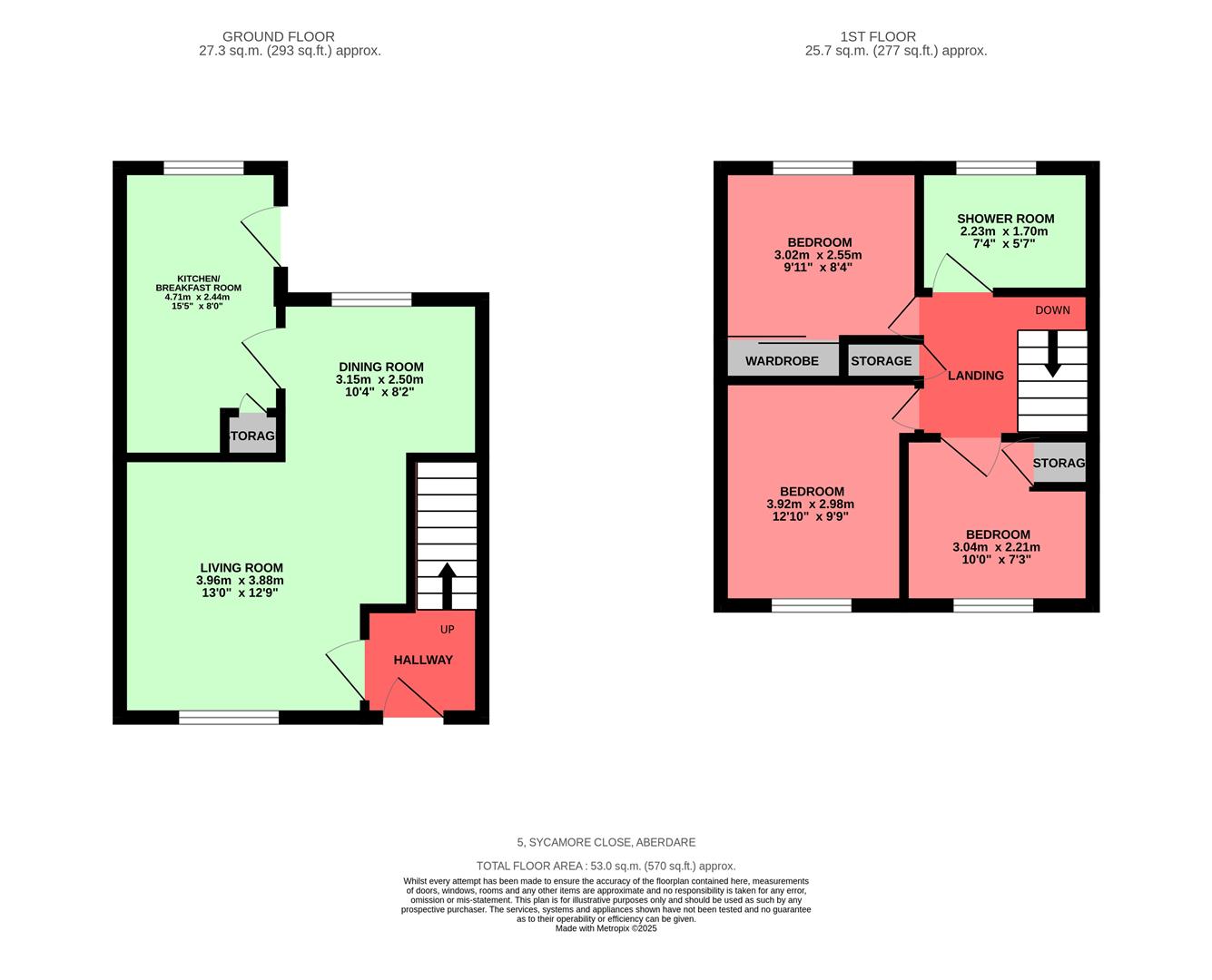 Sycamore Close, Aberdare Floorplan