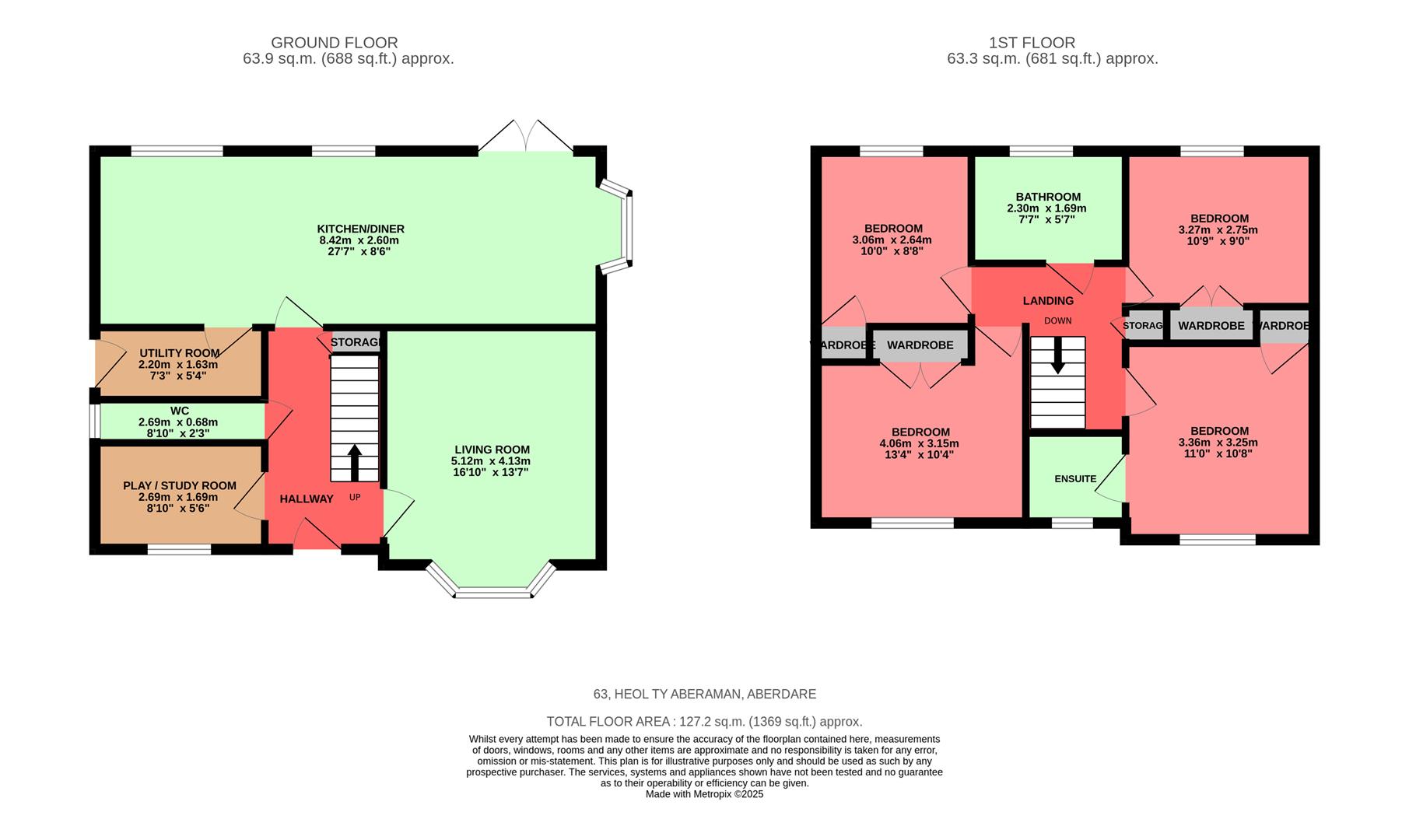 Heol Ty Aberaman, Aberdare Floorplan