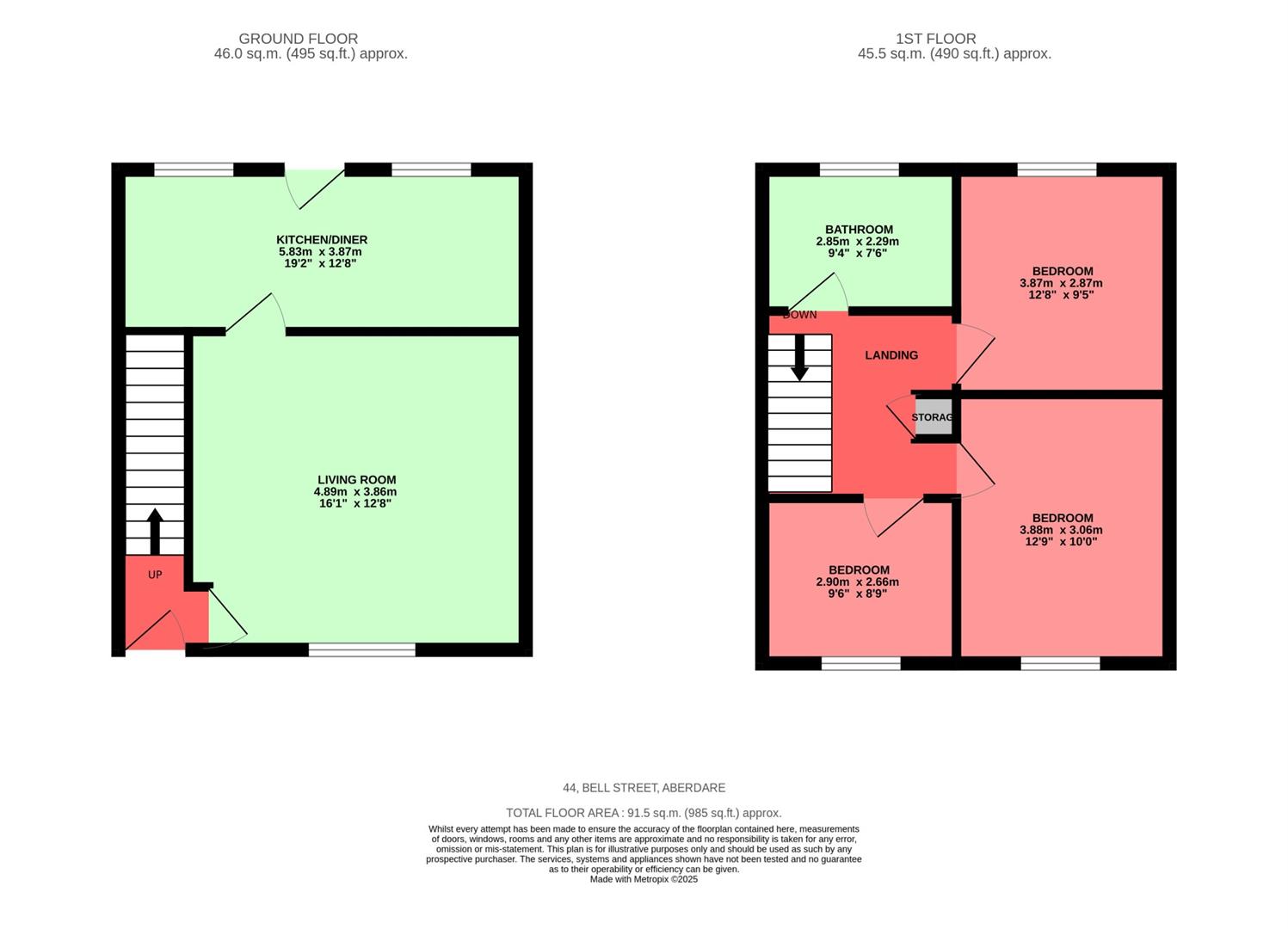 Bell Street, Aberdare Floorplan