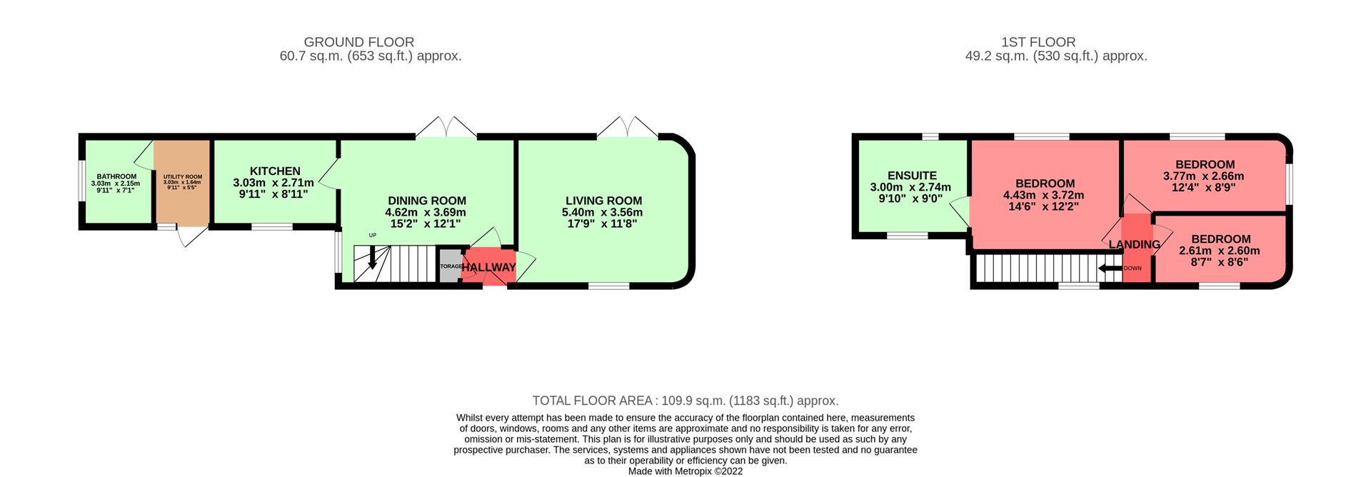 Ysguborwen Lodge, Abernant Floorplan