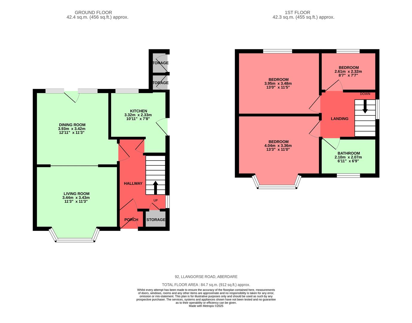 Llangorse Road, Aberdare Floorplan