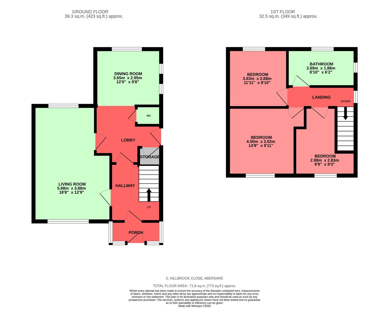 Hillbrook Close, Aberdare Floorplan