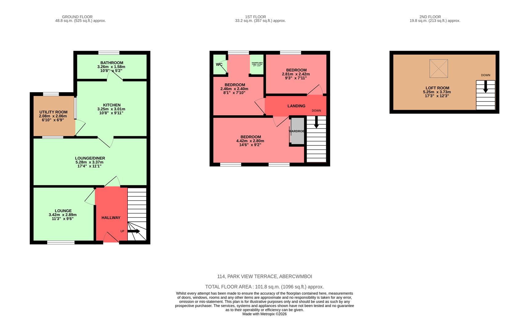 Park View Terrace, Abercwmboi, Aberdare Floorplan
