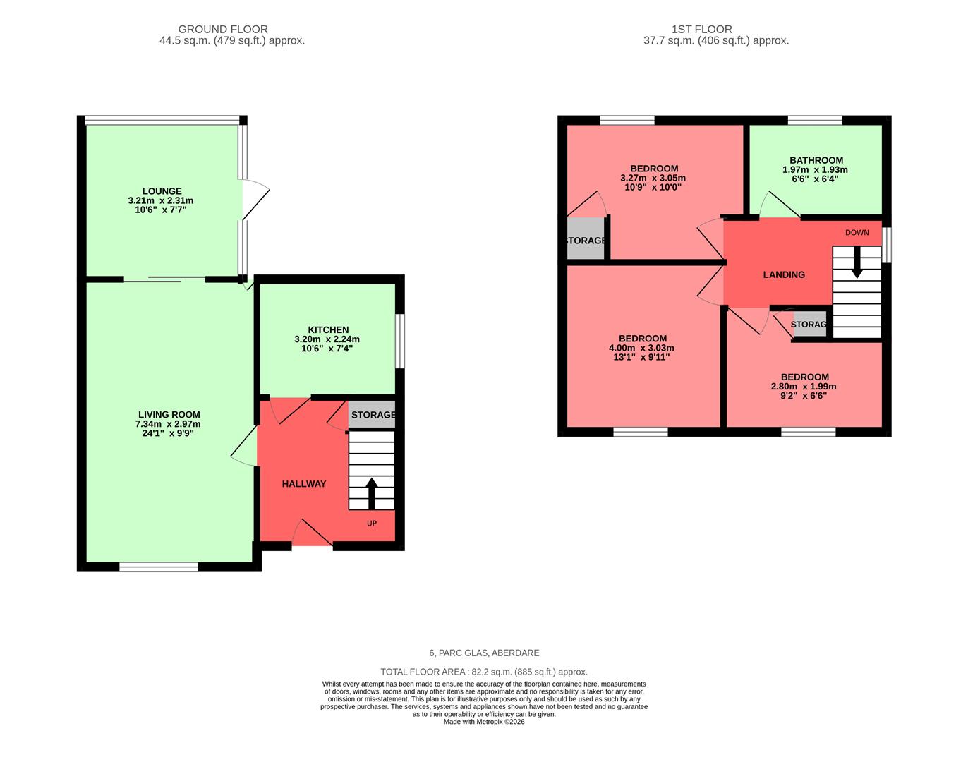 Parc Glas, Cwmdare Floorplan