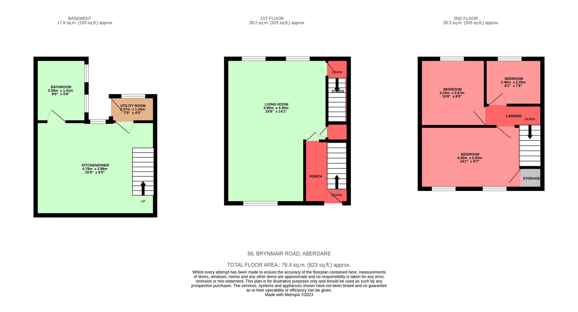 Brynmair Road, Aberdare Floorplan